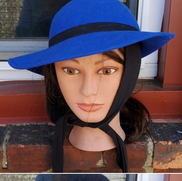 Vintage Blue Ear cover Wool  Doeskin hat - Picture 7 of 8